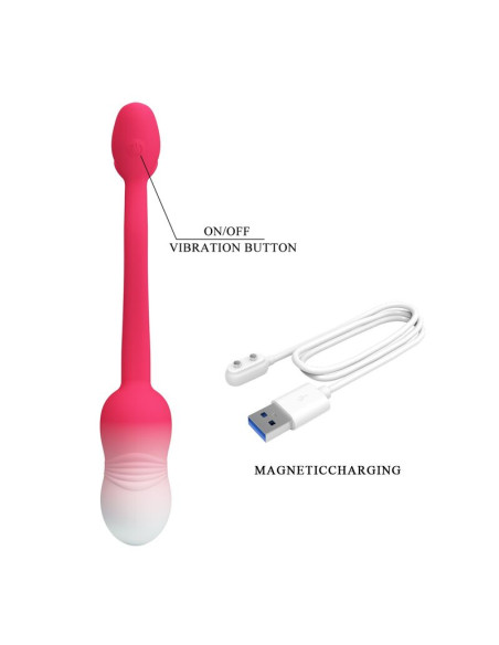 PRETTY LOVE PULSEN APP CONTROL VIBRATING EGG 12 FUNCTIONS USB RECHARGEABLE PINK