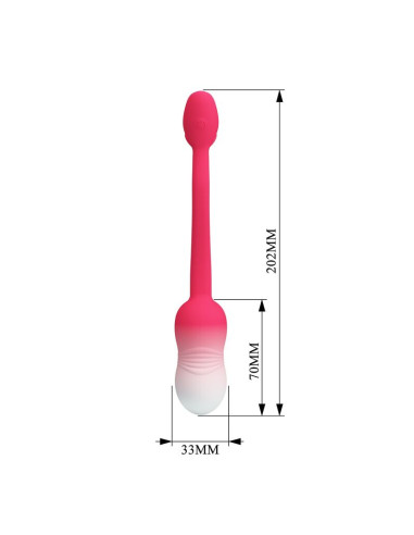 PRETTY LOVE PULSEN APP CONTROL VIBRATING EGG 12 FUNCTIONS USB RECHARGEABLE PINK