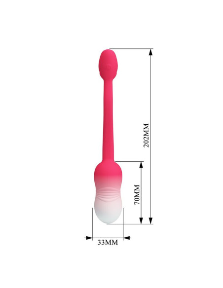 PRETTY LOVE PULSEN APP CONTROL VIBRATING EGG 12 FUNCTIONS USB RECHARGEABLE PINK