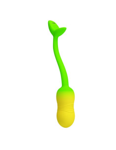 PRETTY LOVE PULSEN APP CONTROL VIBRATING EGG 12 FUNCTIONS USB RECHARGEABLE GREEN YELLOW 2