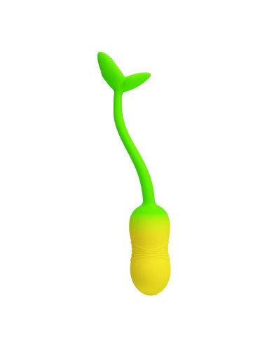 PRETTY LOVE PULSEN APP CONTROL VIBRATING EGG 12 FUNCTIONS USB RECHARGEABLE GREEN YELLOW