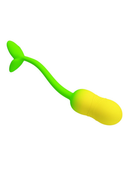 PRETTY LOVE PULSEN APP CONTROL VIBRATING EGG 12 FUNCTIONS USB RECHARGEABLE GREEN YELLOW