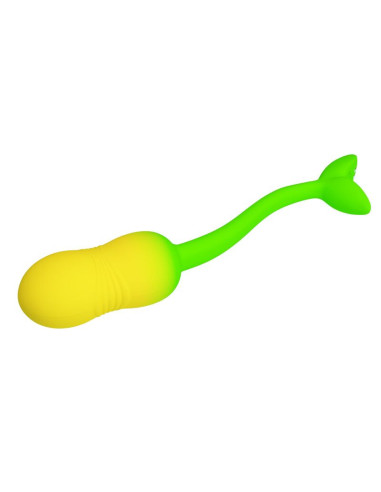 PRETTY LOVE PULSEN APP CONTROL VIBRATING EGG 12 FUNCTIONS USB RECHARGEABLE GREEN YELLOW