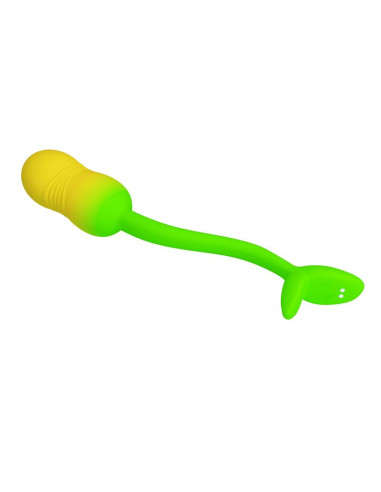 PRETTY LOVE PULSEN APP CONTROL VIBRATING EGG 12 FUNCTIONS USB RECHARGEABLE GREEN YELLOW