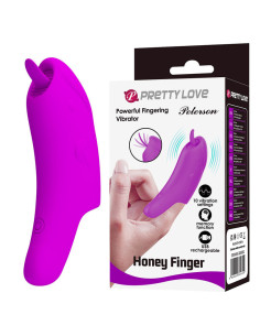 PRETTY LOVE PETERSON HONEY FINGER RECHARGEABLE FINGER VIBRATOR PURPLE
