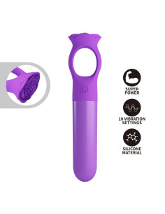 PRETTY LOVE GIANA RECHARGEABLE MINI VIBRATOR MASSAGER PURPLE 2