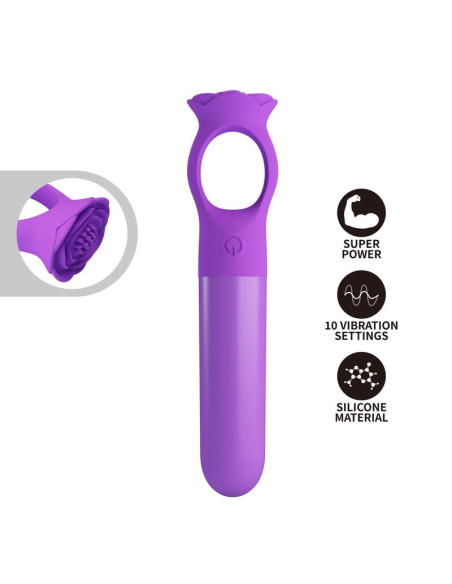 PRETTY LOVE GIANA RECHARGEABLE MINI VIBRATOR MASSAGER PURPLE