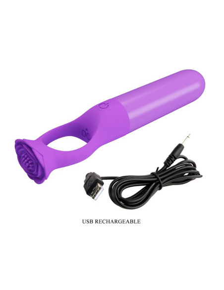 PRETTY LOVE GIANA RECHARGEABLE MINI VIBRATOR MASSAGER PURPLE