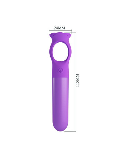 PRETTY LOVE GIANA RECHARGEABLE MINI VIBRATOR MASSAGER PURPLE
