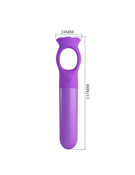 PRETTY LOVE GIANA RECHARGEABLE MINI VIBRATOR MASSAGER PURPLE