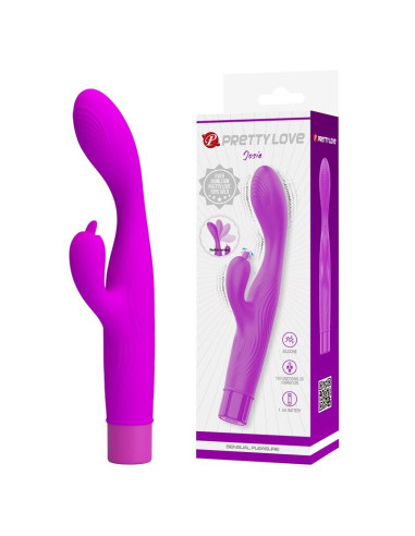 PRETTY LOVE JENE DUAL STIMULATION G SPOT AND CLITORAL VIBRATOR PURPLE