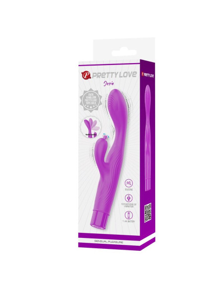 PRETTY LOVE JENE DUAL STIMULATION G SPOT AND CLITORAL VIBRATOR PURPLE