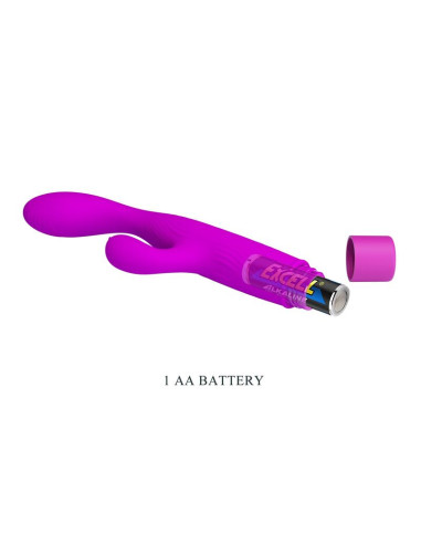 PRETTY LOVE JENE DUAL STIMULATION G SPOT AND CLITORAL VIBRATOR PURPLE