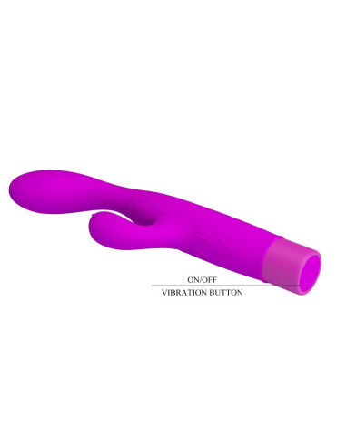 PRETTY LOVE JENE DUAL STIMULATION G SPOT AND CLITORAL VIBRATOR PURPLE