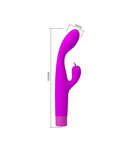 PRETTY LOVE JENE DUAL STIMULATION G SPOT AND CLITORAL VIBRATOR PURPLE