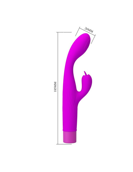 PRETTY LOVE JENE DUAL STIMULATION G SPOT AND CLITORAL VIBRATOR PURPLE