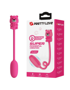 PRETTY LOVE OLSON RECHARGEABLE BULLET VIBRATOR WITH WIRED CONTROLLER PINK