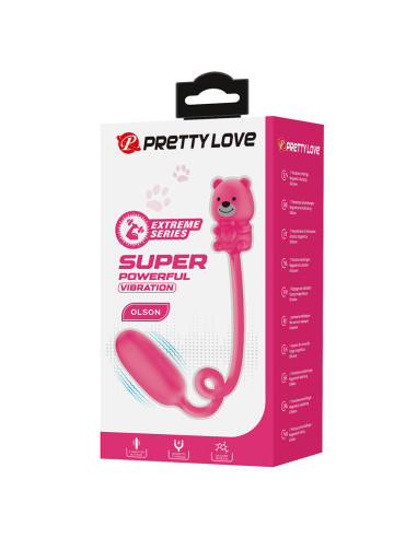 PRETTY LOVE OLSON RECHARGEABLE BULLET VIBRATOR WITH WIRED CONTROLLER PINK