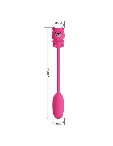 PRETTY LOVE OLSON RECHARGEABLE BULLET VIBRATOR WITH WIRED CONTROLLER PINK