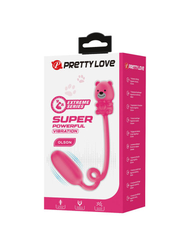 PRETTY LOVE OLSON RECHARGEABLE BULLET VIBRATOR WITH WIRED CONTROLLER PINK