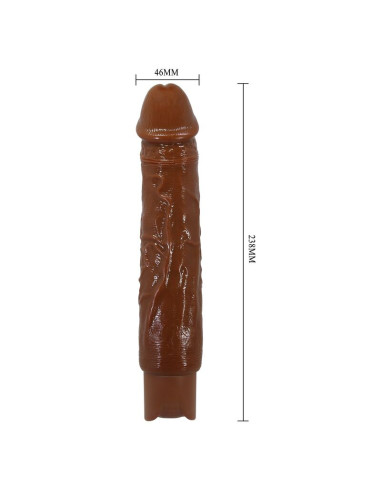 PRETTY LOVE DUKE REALISTIC VIBRATOR 235 CM O 48 CM BROWN