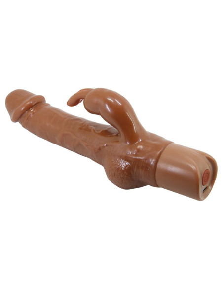 PRETTY LOVE ELLISON REALISTIC RABBIT VIBRATOR 226 CM O 42 CM BROWN