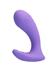 PRETTY LOVE ANDROMEDA RECHARGEABLE DUAL STIMULATION VIBRATOR PURPLE
