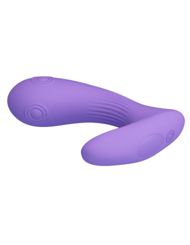PRETTY LOVE ANDROMEDA RECHARGEABLE DUAL STIMULATION VIBRATOR PURPLE