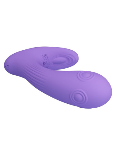 PRETTY LOVE ANDROMEDA RECHARGEABLE DUAL STIMULATION VIBRATOR PURPLE