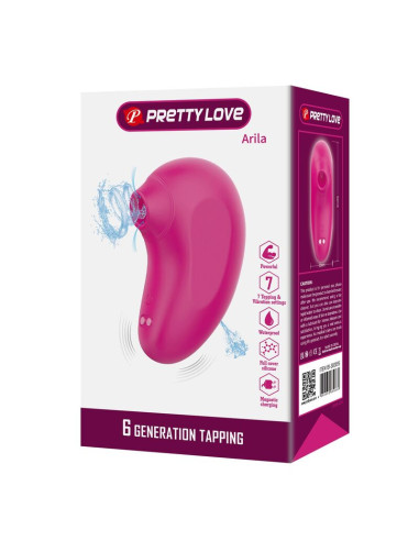 PRETTY LOVE ARILA RECHARGEABLE CLITORAL SUCTION STIMULATOR WITH VIBRATION PINK