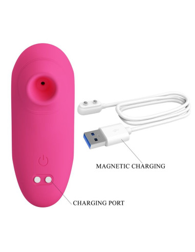 PRETTY LOVE ARILA RECHARGEABLE CLITORAL SUCTION STIMULATOR WITH VIBRATION PINK