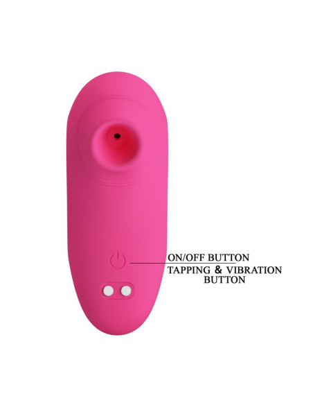 PRETTY LOVE ARILA RECHARGEABLE CLITORAL SUCTION STIMULATOR WITH VIBRATION PINK