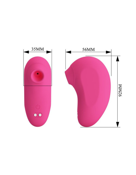 PRETTY LOVE ARILA RECHARGEABLE CLITORAL SUCTION STIMULATOR WITH VIBRATION PINK