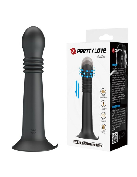 PRETTY LOVE STELLA USB RECHARGEABLE ROTATING AND THRUSTING MASSAGER