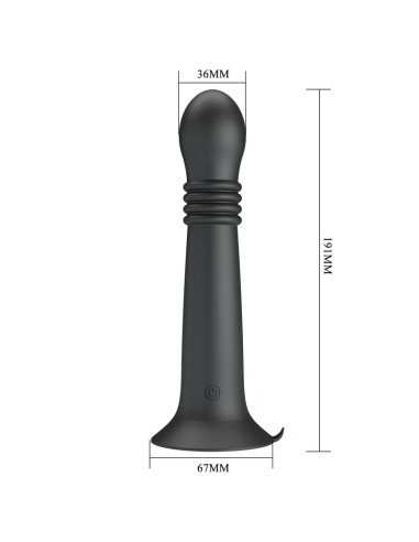 PRETTY LOVE STELLA USB RECHARGEABLE ROTATING AND THRUSTING MASSAGER