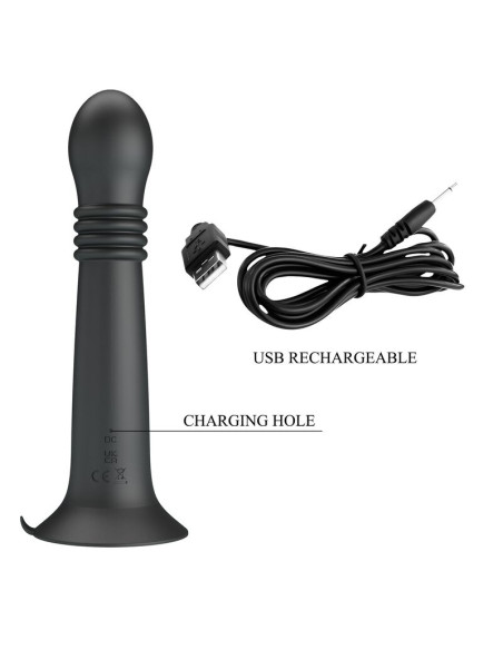 PRETTY LOVE STELLA USB RECHARGEABLE ROTATING AND THRUSTING MASSAGER