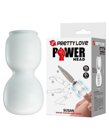 PRETTY LOVE SUSAN POWER HEAD WAND MASSAGER ATTACHMENT O 65 CM