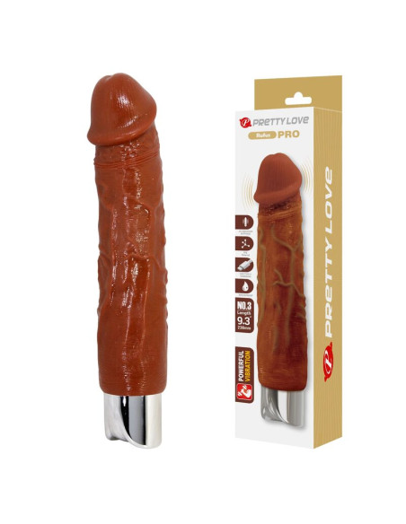 PRETTY LOVE PRO REALISTIC VIBRATOR 235 CM O 48 CM BROWN