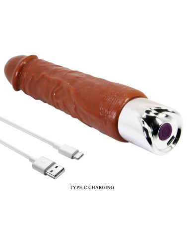 PRETTY LOVE PRO REALISTIC VIBRATOR 235 CM O 48 CM BROWN