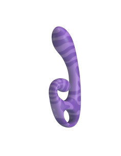PRETTY LOVE SUMMER DOUBLE ENDED VIBRATOR WITH HANDLE 19 CM O 35 CM PURPLE 2