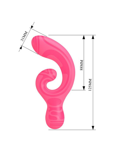 PRETTY LOVE VERITY USB RECHARGEABLE DOUBLE ENDED MASSAGER
