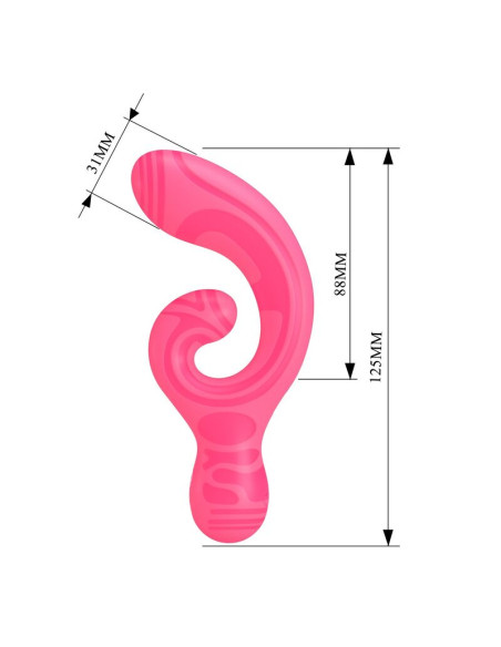 PRETTY LOVE VERITY USB RECHARGEABLE DOUBLE ENDED MASSAGER