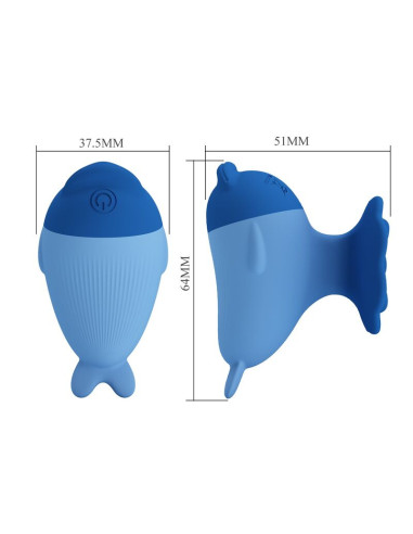 PRETTY LOVE DOLPHIN MINI USB RECHARGEABLE VIBRATOR