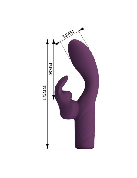 PRETTY LOVE OLIVIA RECHARGEABLE RABBIT VIBRATOR 10 FUNCTIONS