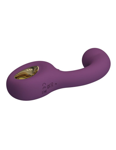 PRETTY LOVE BRYNNLEE RECHARGEABLE VIBRATOR WITH ORAL STIMULATOR 10 VIBRATIONS 5 LICKING FUNCTIONS PURPLE