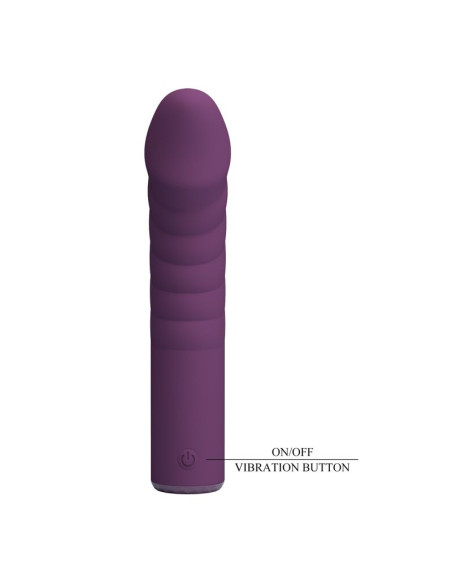PRETTY LOVE RYLAND RECHARGEABLE VIBRATOR 10 FUNCTIONS PURPLE