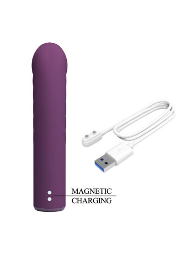 PRETTY LOVE RYLAND RECHARGEABLE VIBRATOR 10 FUNCTIONS PURPLE