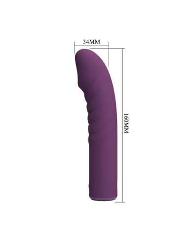 PRETTY LOVE RYLAND RECHARGEABLE VIBRATOR 10 FUNCTIONS PURPLE