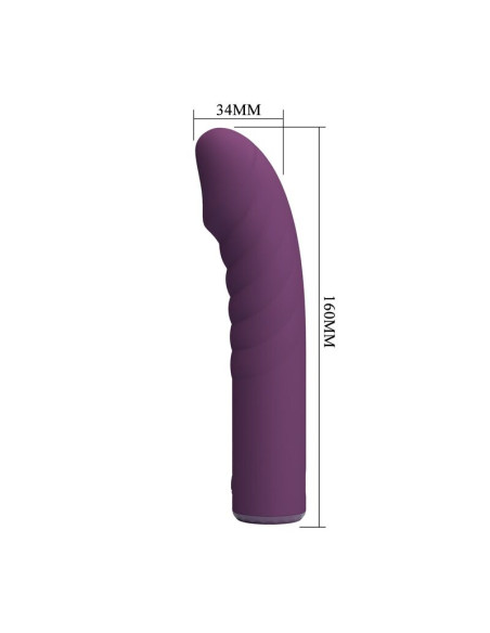 PRETTY LOVE RYLAND RECHARGEABLE VIBRATOR 10 FUNCTIONS PURPLE