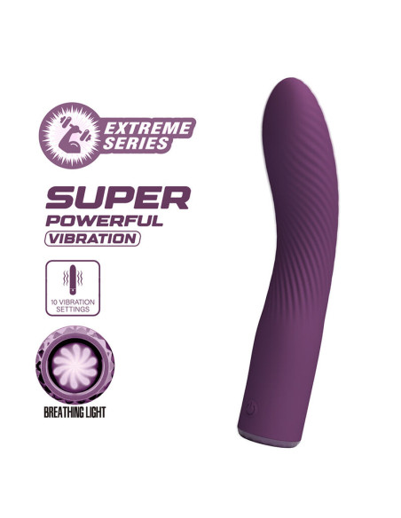 PRETTY LOVE KISSELL RECHARGEABLE VIBRATOR 10 FUNCTIONS PURPLE